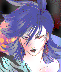 A collection of sketches of various topics. On the far left is a bust of Polly and Milo from Monster Prom, with Milo done in the Amano art style and below them is of an original design, an old man with grey, slicked back hair with glasses and goatee. In the middle is a fully illustrated piece of an old sona of mine, with blue wide hair accented white. I'm wearing sharp, triangular glasses tinted pink with a red, furred collar and a white coat with a red hood. Besides that is an original design, a pale skinned person with flowing perpal hair and a collar made of different paterns, done in a painterly style.