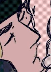 Val stands up, his cloak overshadowing the ranger as the horned man looms over him. 
      He leans down, holding Zephyr by the chin. The two are smiling at one another as their foreheads meet. 
      They kiss, Val's hand moving up the ranger's jawline, sifting through his golden hair. 
      They pull away, saliva bridging from their tongues as they go back to smiling at one another, with Zeldine interjecting- 
      Zeldine: Keep it clean you too! Don't get too randy yet, not without me, at least.