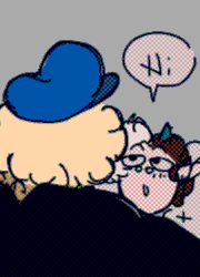 Val YOINKS Nico off from his chair, already blushing as he's up and close to him. 
      Val: Hi. 
      Val, hands clasped together as if to pray to man before him: Okay, Nico, I've never asked for anything in my life ever before and I had to top but I'd really rather bottom right now and I need fat boy sex and it's been a long light and I- 
      Nico, already pulling his deck out of his one piece turtleneck: Oh gosh, of course, Mr Heartman. Won't hear a complaint from me! 
      Val: Oh thank fuck! 
      Nico: Would've liked another plate for later, though... 
      Val sits down, looking up at Nico with a soft smile.
      Val: Can I be your second course? I mean... You could also come back with and have dinner with Kipnan, Halsin and me?