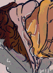 Nico climbs over Val, his smile widening. 
      Nico: Oh, absolutely, sir. 
      The two start to kiss... Which only lasts for a few seconds as Val tastes the siracha from Nico's breath, pulling away. 
      Val: How much siracha do you put in your food, man? I like spicy food and all... But getting it second hand... 
      Val disregards it, pushing Nico closer by his fat, meaty ass. 
      Val: You know what? Doesn't mm-matter. 
      Nico's cock pushes into Val's already wet pussy, slipping right in as they begin to fuck.