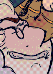 Nico plaps along, right by another pair engaging in demonic tentacle sex. To keep going and going and going until...
      Val: Mmm... nn I'm about to-
      The comic suddenly pauses like a VCR tape, Val appearing over the art to bring a message. 
      Val: Hey, it's me, the comic author, manifesting 1 million dollars in my bank account with my comics based future manipulation abilities.