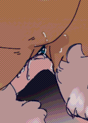 Val and Halsin are having a hot ass sex session with Nico, a chubby, tan-skinned man with short, curly blonde hair, with Val laying on his back as the druid holds his leg, filling his pussy with his cock, and Nico sitting on the demon's face, rubbing his own pussy against his lips.