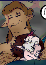 Val, reading an invitation: Looks like we've been invited to some sort of fancy orgy... You think we should go, darling? 
      Halsin: My heart, if you are willing, I am fine. 
      Val: I'll ask Kipnan what he thinks too. Hey honey? Do y- 
      Halsin grabs Val's ass, interupting Val. 
      Val: ... Do you want to go to a month long orgy party? 
      Kipnan: OK! 
      Kipnan gives a big thumbs up before returning to casting lightning bolts at a dummy.