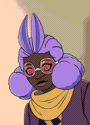 In an orange, autumn forest, Jay is on one knee after digging a hole. Behind him is Moth, metal detector in hand. The two smile at each other over their new discovery from metal detecting!