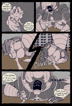 A low angle show of  it closer, therefore exposing his big, fuzzy tummy! Oh nooo!!!