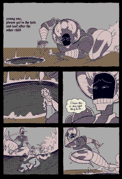 Leo and Val's masculine sona Behind them is a city skyline, bathed in reds and dark blues.