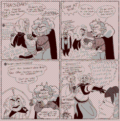 A low angle show of  it closer, therefore exposing his big, fuzzy tummy! Oh nooo!!!